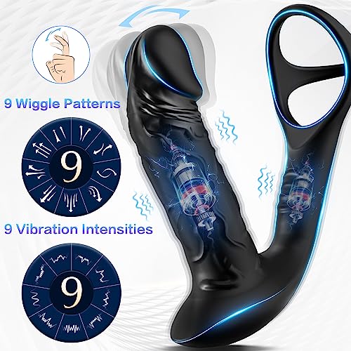 Masážní přístroj na prostatu s 9 nastaveními vibrací a pohyby kmitání