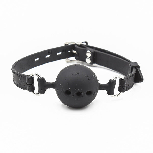 Silikonový kuličkový roubík – bezpečné bondage vybavení (S/M/L)
