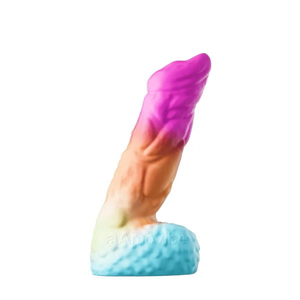 Monster dildo - barevné realistické silikonové dildo s pevnou přísavkou