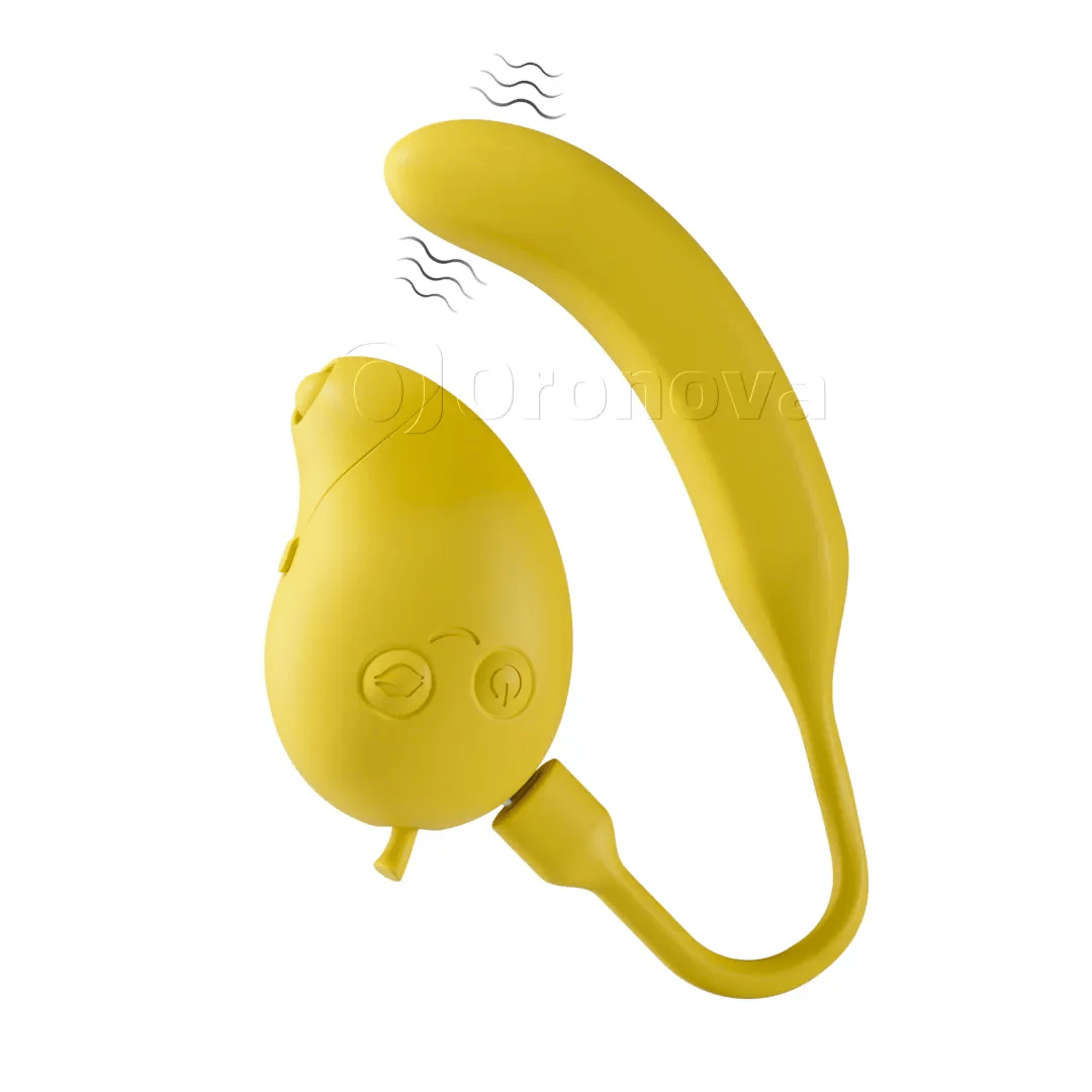 Mango & Banana | 2-in-1 Suction & Tapping Bluetooth Vibrator