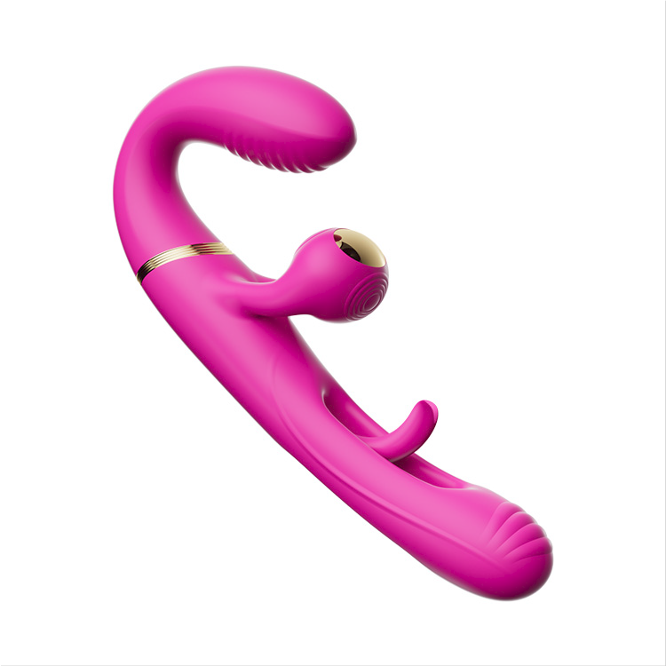 Dvojitý dildo s 4 motory a 10 režimy vibrací a plácání