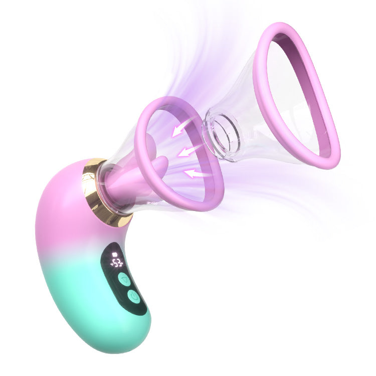 5v1 vibrátor s nasáváním, olizováním a LCD ovládáním