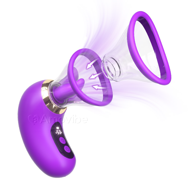 5v1 vibrátor s nasáváním, olizováním a LCD ovládáním