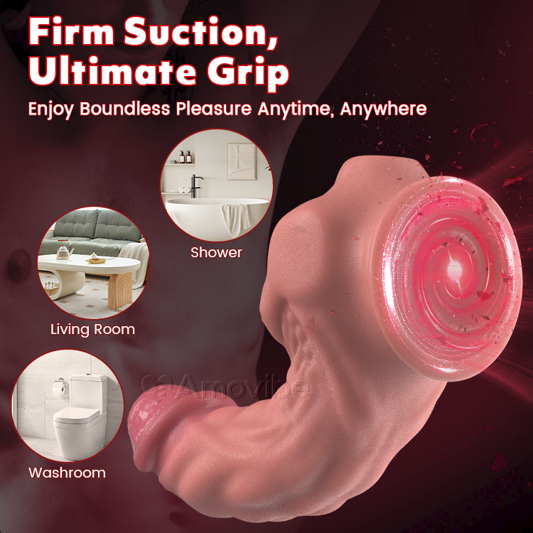 Ohebný 9palcový realistický dildo s přísavkou
